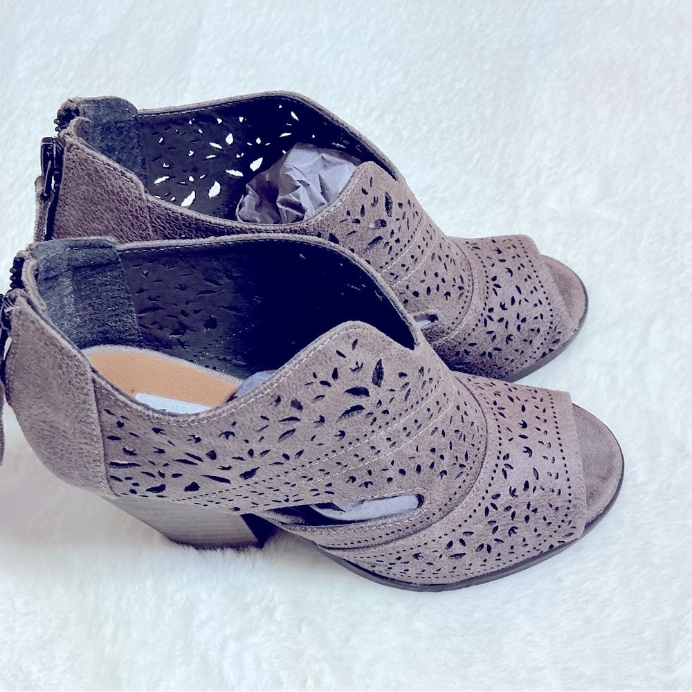 Not Rated Brown Ankle Boots with Elegant Detailing - Picture 5 of 8